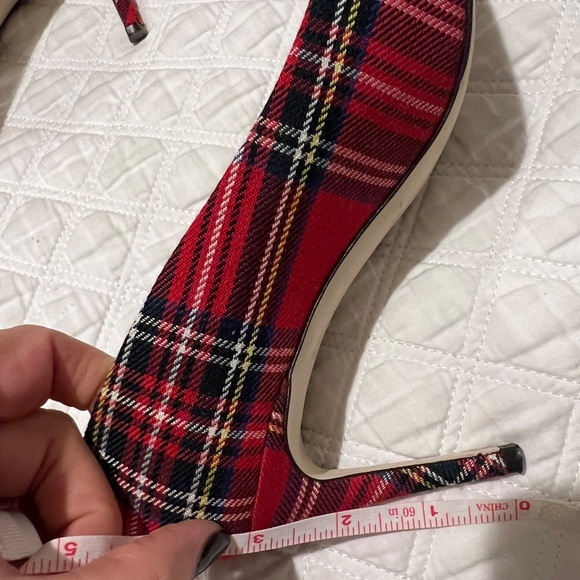 J.Crew Collection tartan plaid Lucie pumps with sequin stars - Picture 2 of 11